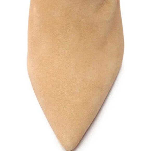 Schutz Ashlee Suede Bootie Honey Beige - Picture 4 of 6